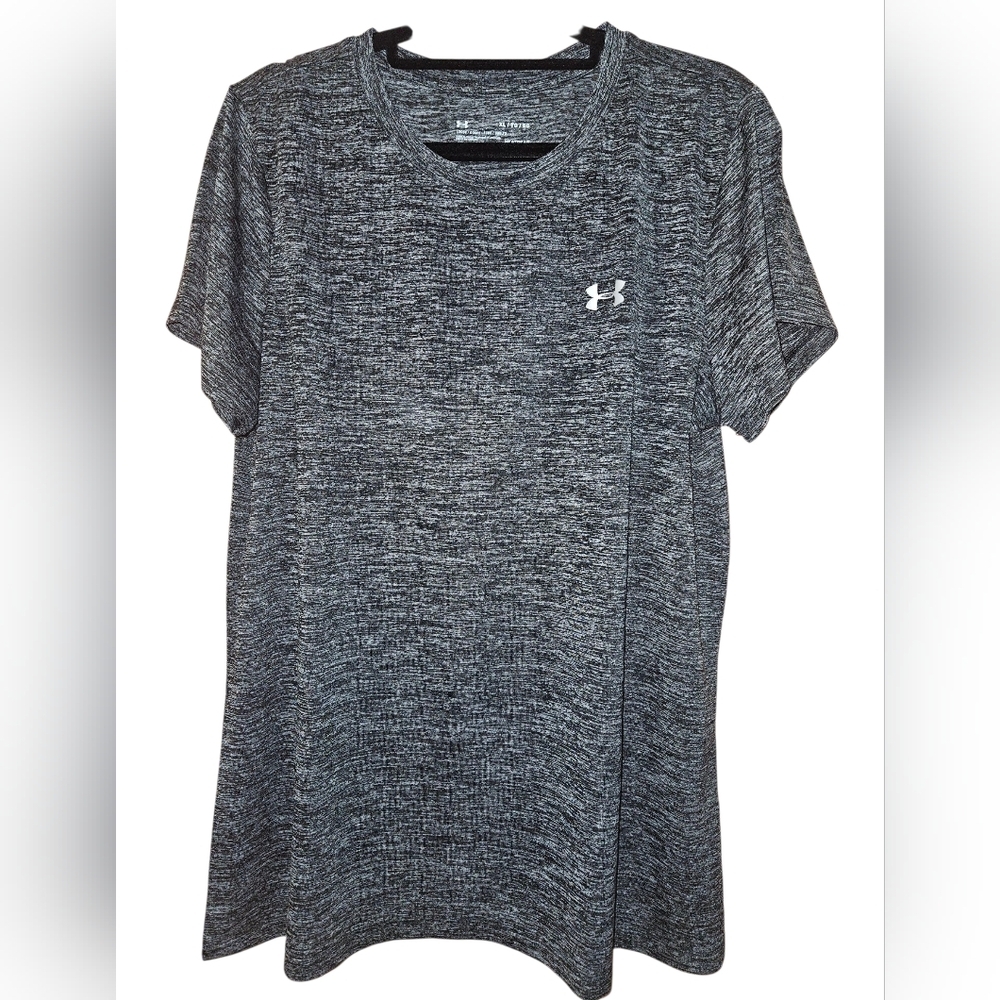 Under Armour HeatGear Tech Tee Womens Size XL Gray NWT